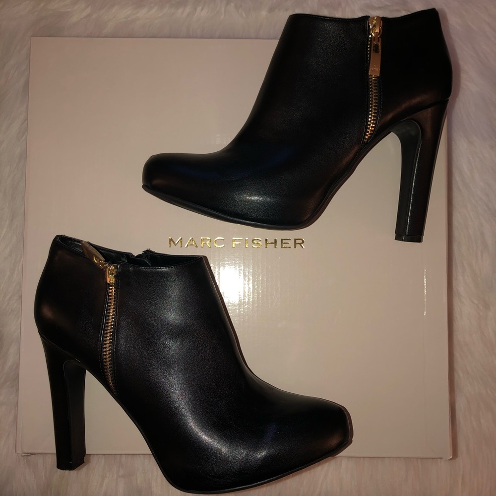 Marc Fisher Black”September 3”Booties,Size-10 - Picture 3 of 8